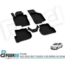 Puando Araca Özel 2012-2018 Seat Toledo 4 Sd Paspas 4d Sıyah