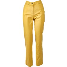 Seleste Minimalist Yüksek Bel Regular Fit Kadın Pantolon - Günlük Kullanım