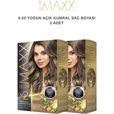 Maxx Deluxe Saç Boyası 8.00 Yoğun Açık Kumral X2