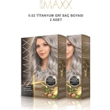 Maxx Deluxe Saç Boyası 0.02 Titanyum Gri X2