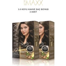 Maxx Deluxe Saç Boyası 3.0 Koyu Kahve X2