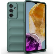 Eabhulie Samsung Galaxy M55 Için Kaymaz Yumuşak Silikon Telefon Kılıfı - Yeşil (Yurt Dışından)