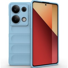 Eabhulie Xiaomi Redmi Note 13 Pro 4g Için Kaymaz Yumuşak Silikon Telefon Kılıfı - Mavi (Yurt Dışından)