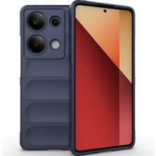 Eabhulie Xiaomi Redmi Note 13 Pro 4g Için Kaymaz Yumuşak Silikon Telefon Kılıfı - Lacivert (Yurt Dışından)