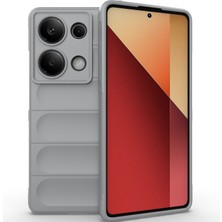 Eabhulie Xiaomi Redmi Note 13 Pro 4g Için Kaymaz Yumuşak Silikon Telefon Kılıfı - Gri (Yurt Dışından)