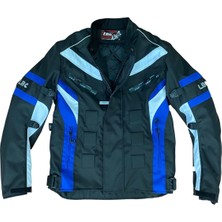 Lbc Efe Kışlık Motosiklet Montu (Mavi-Siyah)