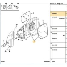 Spj Sağ Ayna Mekanik Partner Berlingo 96>08 (E0416-8153.HR)