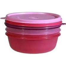 Tupperware Saklama Kabı 600 ml Üçlü Set Şeker Kap
