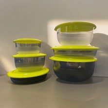 Tupperware Kristalin Serisi Sarı Saklama Kabı Büyük Set