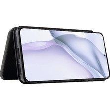 Mays Home1 Kart Tutucu Kickstand Manyetik Karbon Fiber ile Huawei P50 Pro Için Kılıf (Yurt Dışından)