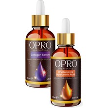 Opro C Vitamini - Kolajen Cilt Bakım Serumu 30 Ml 2'Li Set