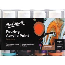 mm Dökme Akrilik Boya Seti Premium  4pc x 60ML - Symphony