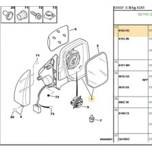 Spj Sağ Ayna Elk Partner Berlingo (E0422-VM118EHR-8153.HS)