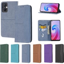 Colorful Shop Oppo Için Kılıf A96 5g/oppo 7 4g/credit 8 4g Pu Deri Kapak Kredi Kartı Flip (Yurt Dışından)