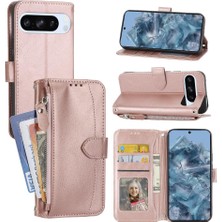 Colorful Shop Google Piksel 9 Pro Kart Tutucu Pu Deri Manyetik Kapatma Için Flip Case (Yurt Dışından)