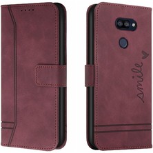 Colorful Shop Lg K40S Flip Folio Cüzdan Için Telefon Kılıfı El Kayışı Manyetik Kapatma Pu (Yurt Dışından)