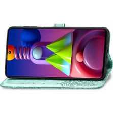 Colorful Shop Samsung M51 Darbeye Deri Kılıf Kapak Kapak Zarif Desen (Yurt Dışından)