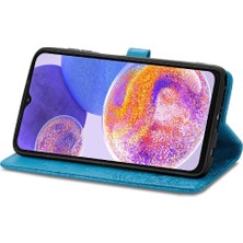 Colorful Shop Samsung A23 Flip Kapak Darbeye Zarif Desen Deri Kılıf (Yurt Dışından)