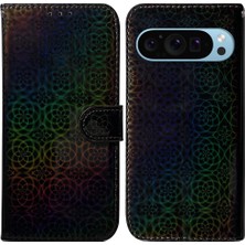 Colorful Shop Google Piksel 9 Cüzdan Durumda Premium Pu Deri Glitter Renkli (Yurt Dışından)