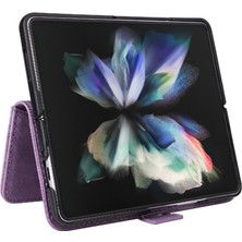 Colorful Shop Samsung Galaxy Z Için Kılıf Fold 3 5g Kart Yuvaları Cüzdan Kapak Çevirin Tpu (Yurt Dışından)