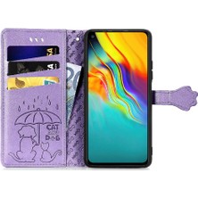 Colorful Shop Infinix Sıcak 9 Karikatür Hayvanlar Için Kılıf Kapak Kapak Kısa Kayış Darbeye (Yurt Dışından)