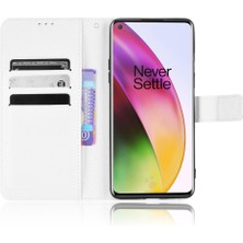 Colorful Shop Oneplus 8 Için Kılıf Kapak Kart Tutucu Manyetik Cüzdan Kickstand (Yurt Dışından)