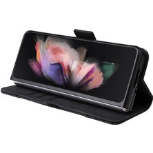 Colorful Shop Samsung Galaxy Z Için Kılıf Fold 3 5g Kart Yuvaları Cüzdan Kapak Çevirin Tpu (Yurt Dışından)