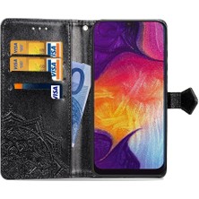 Colorful Shop Samsung A50 Darbeye Dayanıklı Basit Iş Zarif Desen Deri (Yurt Dışından)