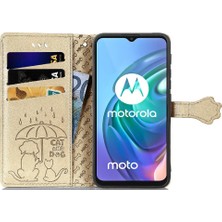 Colorful Shop Moto G30 Kısa Kayış Karikatür Hayvanlar Için Kılıf Kapak Çevirin Darbeye Vaka (Yurt Dışından)