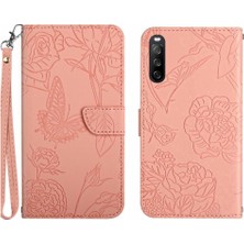 Colorful Shop Sony Xperia 10 V Pu Deri Flip Kapak Için Kılıf ile Bilek Kayışı Deri (Yurt Dışından)