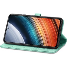 Colorful Shop Redmi K40S Zarif Desen Darbeye Basit Iş Deri Için Kılıf (Yurt Dışından)