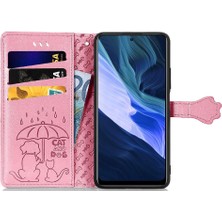 Colorful Shop Infinix Not 10 Karikatür Hayvanlar Için Kılıf Kısa Kayış Darbeye Flip Case (Yurt Dışından)