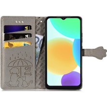 Colorful Shop Infinix Akıllı 6 Kılıf Için Kılıf Kısa Kayış Karikatür Hayvanlar Flip (Yurt Dışından)