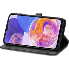 Colorful Shop Samsung A23 Flip Kapak Darbeye Zarif Desen Deri Kılıf (Yurt Dışından)