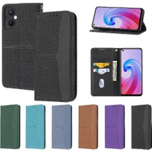 Colorful Shop Oppo Için Kılıf A96 5g/oppo 7 4g/credit 8 4g Pu Deri Kapak Kredi Kartı Flip (Yurt Dışından)