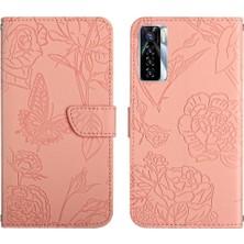 Colorful Shop Tecno Camon 17 Pro Çiçekler ve Kelebekler Anti-Damla Koruma Için Kılıf (Yurt Dışından)