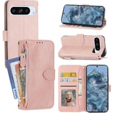 Colorful Shop Google Piksel 9 Pro Kart Tutucu Pu Deri Manyetik Kapatma Için Flip Case (Yurt Dışından)