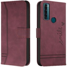 Colorful Shop Tcl 20 Se Flip Folio Cüzdan Için Telefon Kılıfı Pu Deri Manyetik Kapatma (Yurt Dışından)