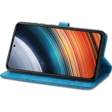 Colorful Shop Redmi K40S Zarif Desen Darbeye Basit Iş Deri Için Kılıf (Yurt Dışından)