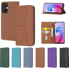 Colorful Shop Oppo Için Kılıf A96 5g/oppo 7 4g/credit 8 4g Pu Deri Kapak Kredi Kartı Flip (Yurt Dışından)