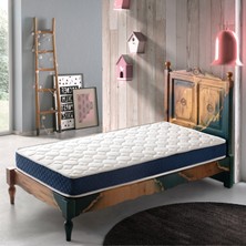 Heyner Navy Blue 60 x 100 cm  Ultra Lüx Cotton Yaylı Yatak Bebek Yatağı