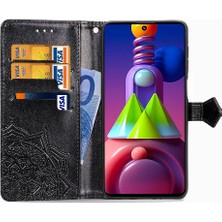 Colorful Shop Samsung M51 Darbeye Deri Kılıf Kapak Kapak Zarif Desen (Yurt Dışından)