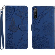 Colorful Shop Sony Xperia 10 Vi Için Flip Case Darbeye Deri Kılıf Pu Deri Flip (Yurt Dışından)