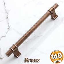 Badem10 Hisar Bronz Renk Metal Kulp 160 Mm-16 cm Mobilya Çekmece Dolap Mutfak Dolabı Kulpları Kulbu Kulpu