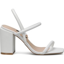 Nine West Etaye 2fx Beyaz Kadın Topuklu Sandalet