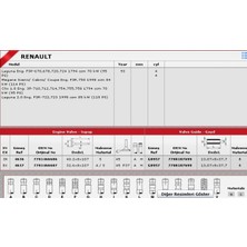 Güneş Sibop Gaydı G0957 Megane 1.8 2.0 8V F3R 700107699 Gold