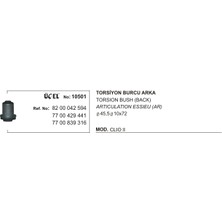 Üçel Torsiyon Burcu 10501 Clıo-Iı 8200042594 7700429441 8200042594 7700429441 Gold