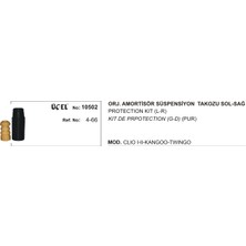 Üçel Amortisör Takoz Körük Takımı 10502 Clıo-Iı Kango Twıngo 7700436437 Gold