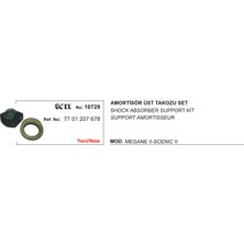 Üçel Amortisör Üst Takozu + Rulman 10729 Megane-Iı Scenıc-Iı 7701207678 7701207678 Gold