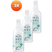 Avon Skin So Soft Orijinal Kuru Yağ Vücut Spreyi Üçlü Set 250 ml